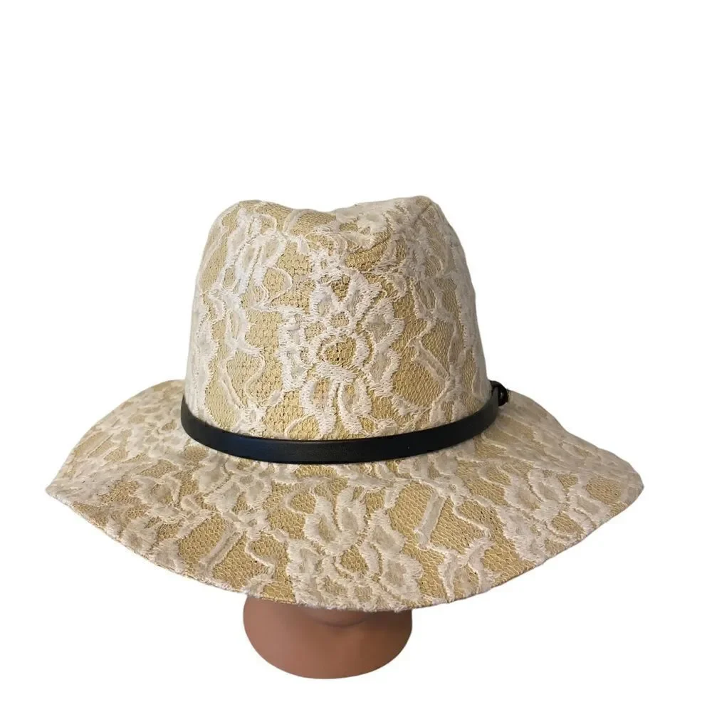 BCBGeneration lace Panama Hat - Picture 9 of 12